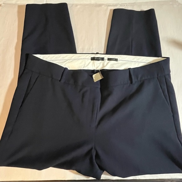NWT J. CREW Full-Length Cameron Pant Four Season Stretch Blend Navy blue Sz 18